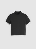 Womens Caviar Effortless Short Sleeve T-Shirt Anthracite Night