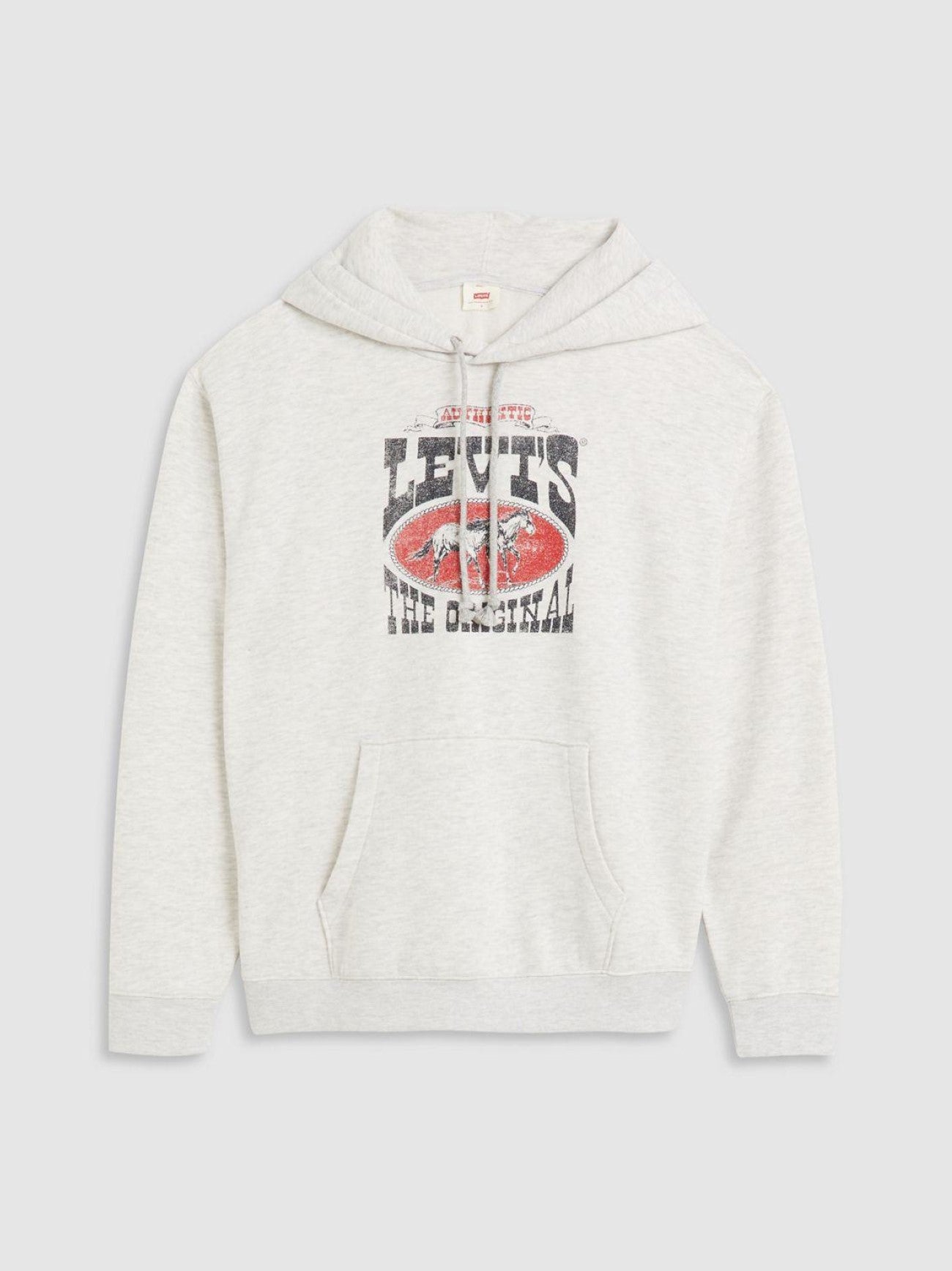 Womens Levis Horse Poster Orbit Hthr Grey Graphic Print Everyday Hoodie