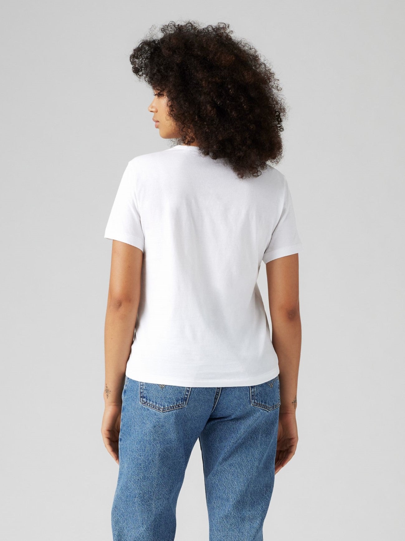 Womens Vintage Bw W Co White Graphic Print Iconic T-Shirt