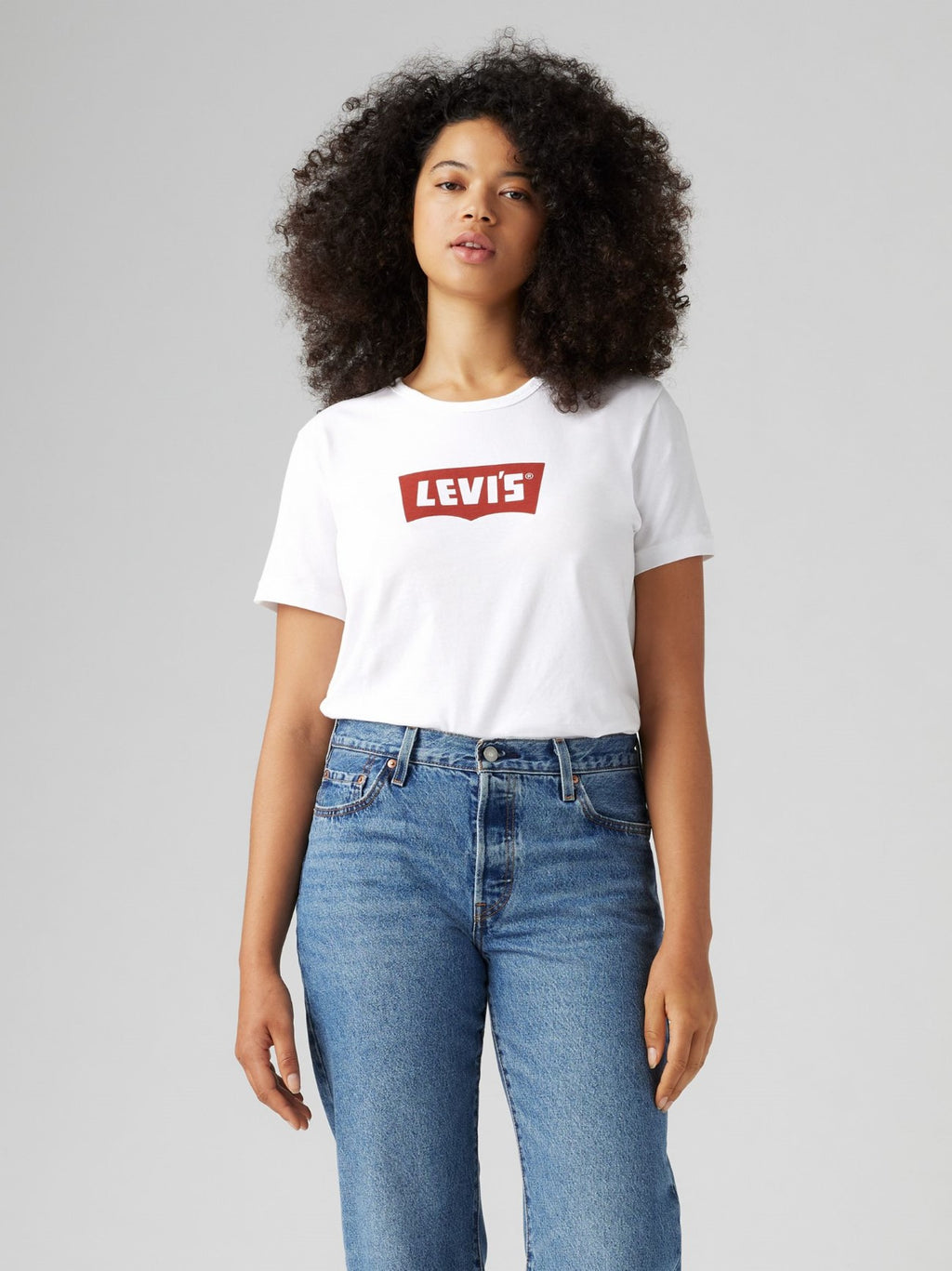 Womens Vintage Bw W Co White Graphic Print Iconic T-Shirt