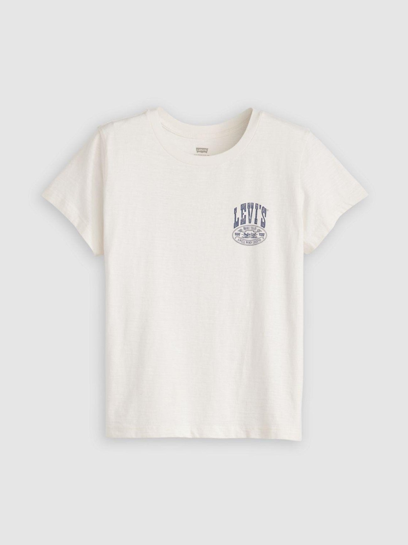 Womens Levis Canyon Poster Boxy Tee Sugar Swizzle Graphic Print Boxy T-Shirt