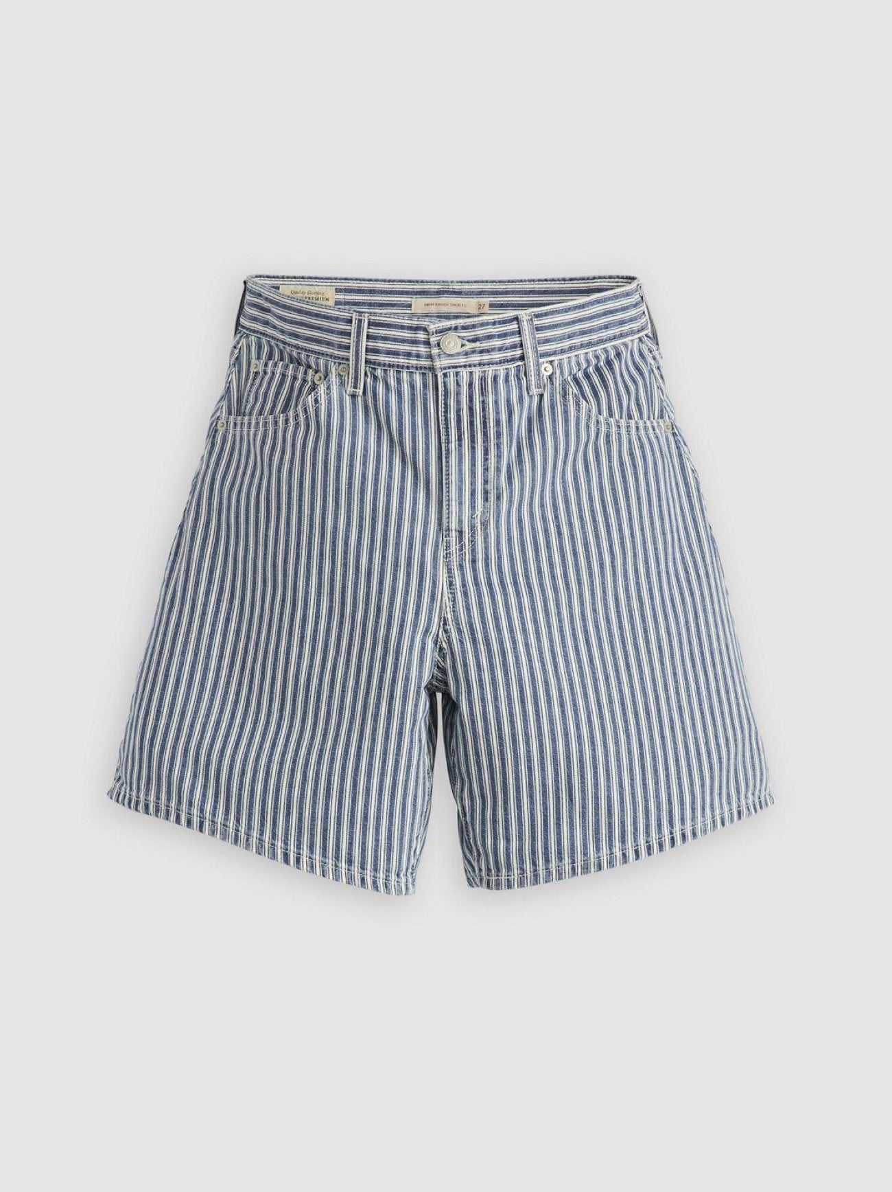 Womens Mischa Stripe Short High Baggy Short