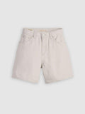 Womens Crystal Gray High Baggy Short