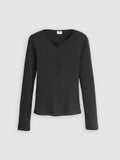 Womens Caviar Dry Goods Vacationer Long Sleeve Top