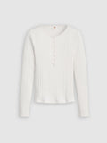 Womens White Dry Goods Vacationer Long Sleeve Top