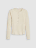 Womens Oatmeal Heather B0279 Bros Dry Goods Vacationer Long Sleeve Top