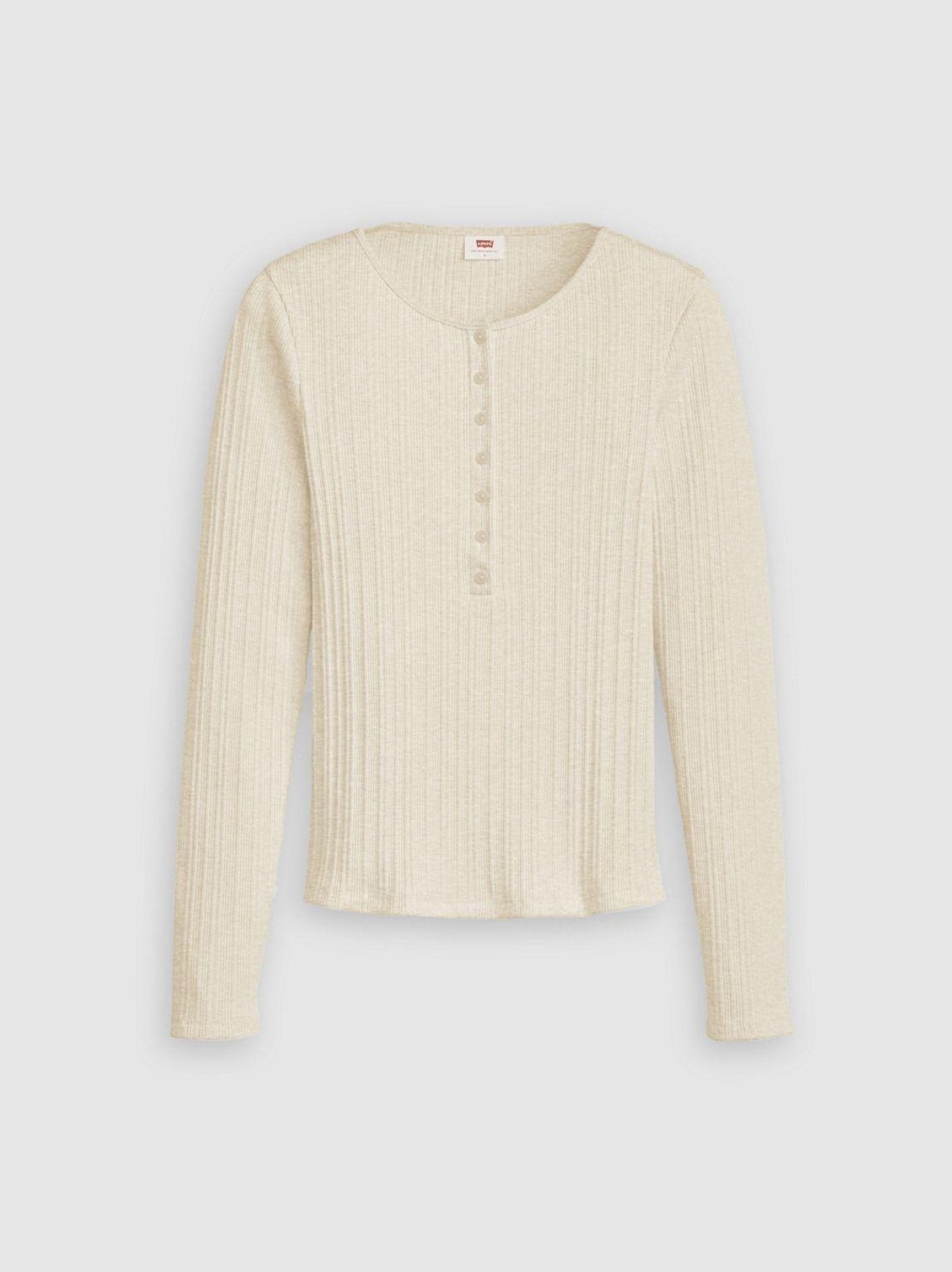 Womens Oatmeal Heather B0279 Bros Dry Goods Vacationer Long Sleeve Top