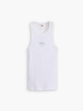Womens Coast To Coast Bright White Graphic Print Gemini Tank Top
