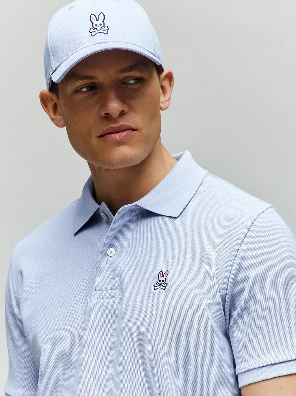 Mens Zen Blue Classic Pique Polo Shirt