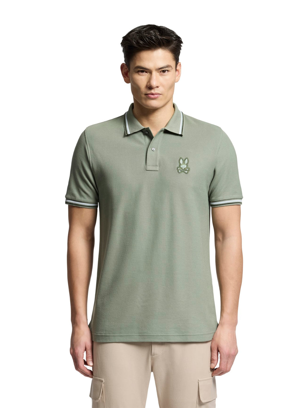 Mens Sea Spray Baxter Pique Polo Shirt
