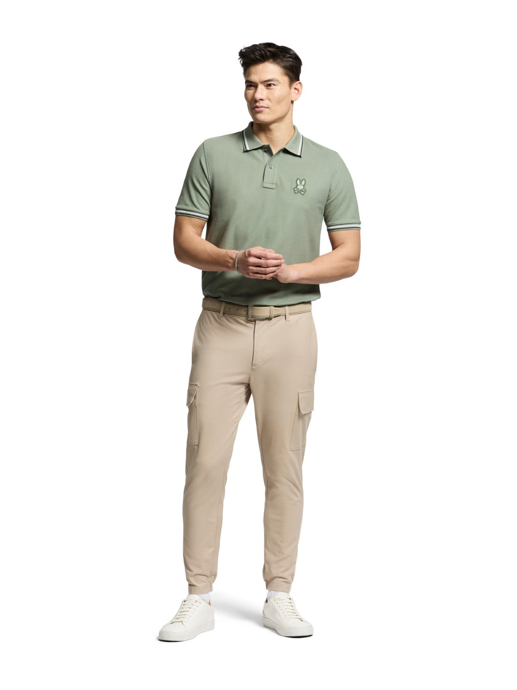 Mens Sea Spray Baxter Pique Polo Shirt