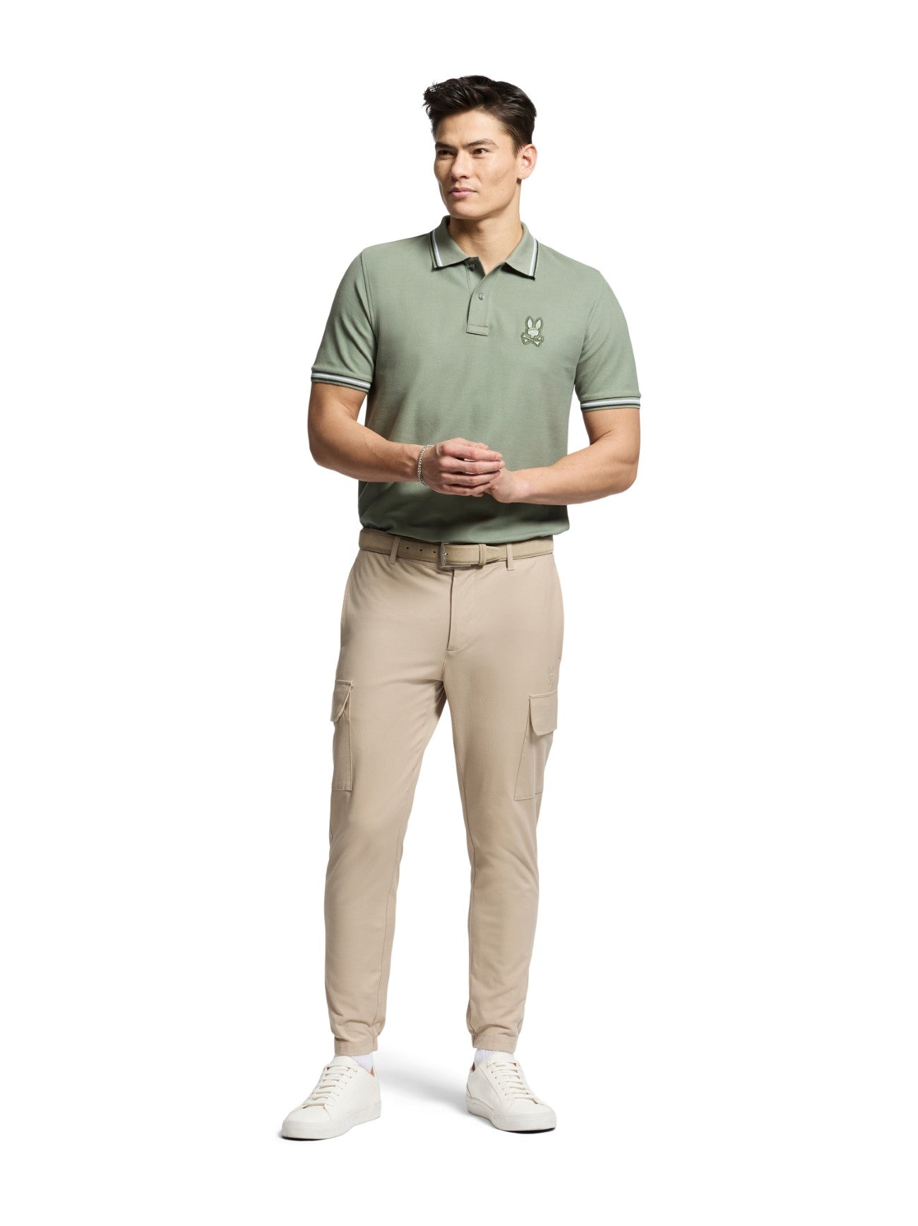 Mens Sea Spray Baxter Pique Polo Shirt