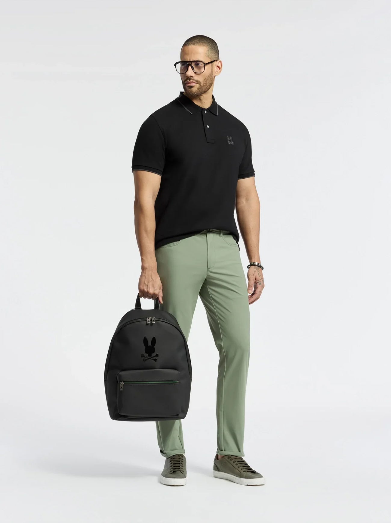 Mens Black New Castle Pique Polo Shirt