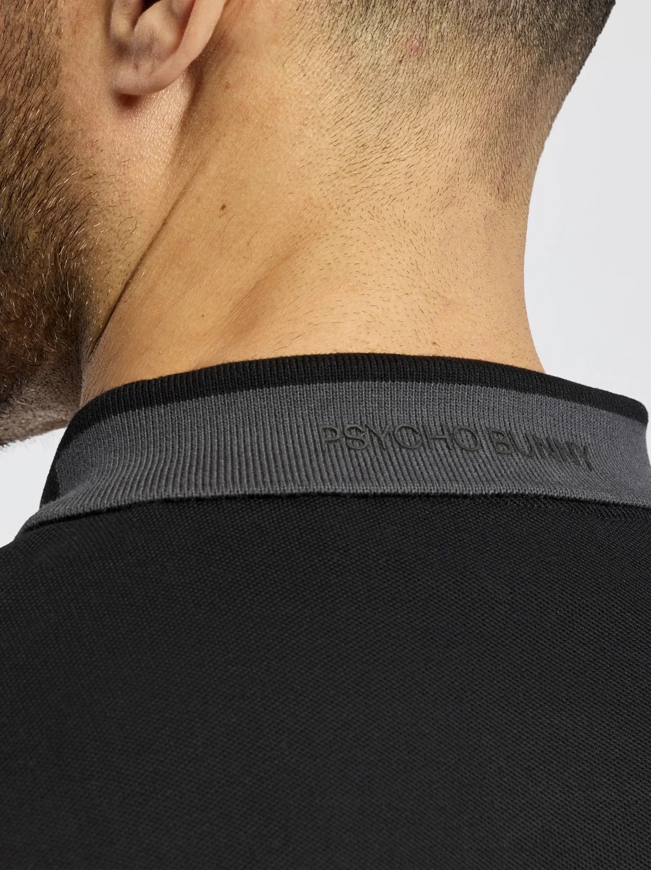 Mens Black New Castle Pique Polo Shirt