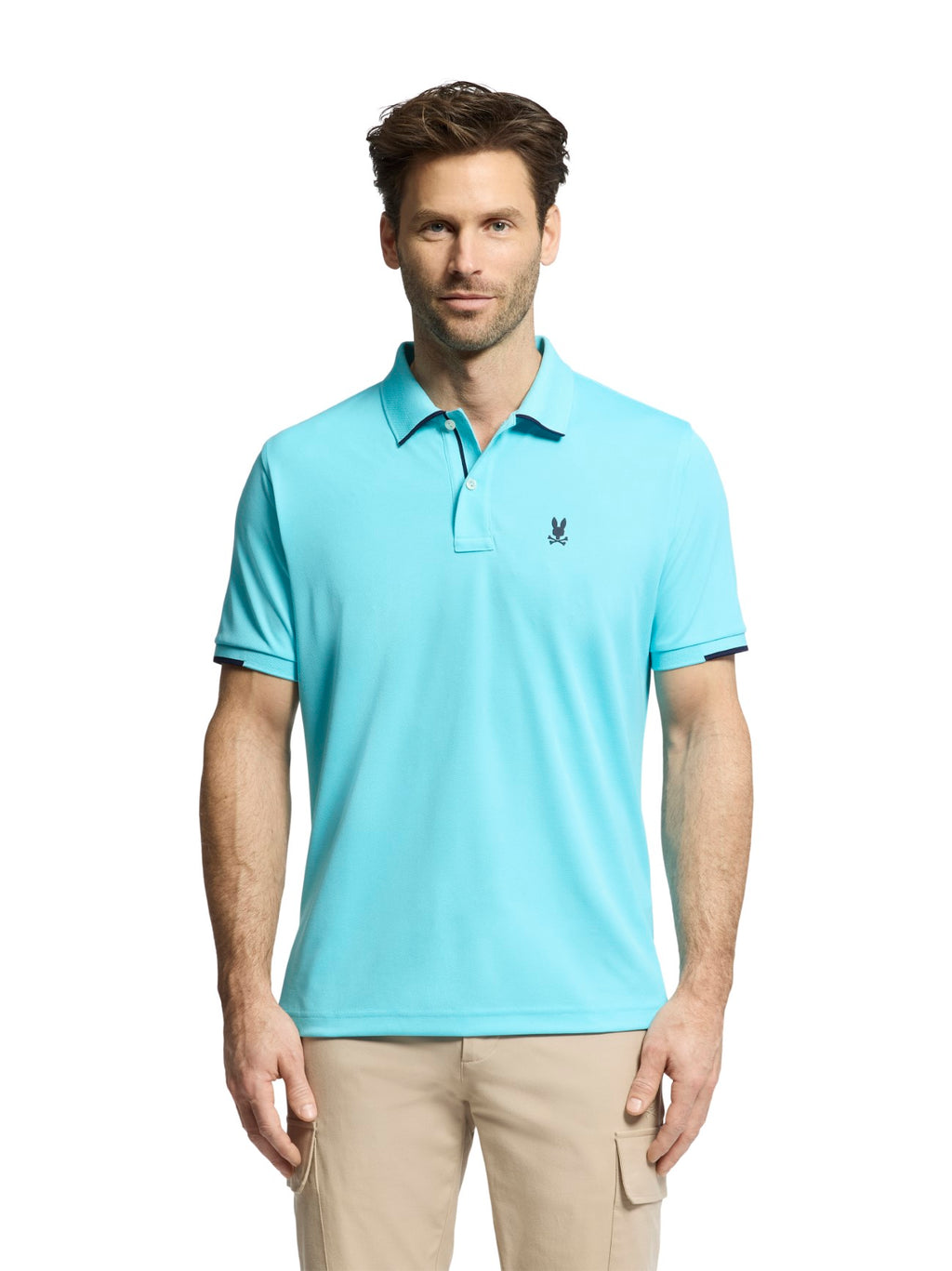 Mens Bachelor Button Elliston Sport Pique Polo Shirt