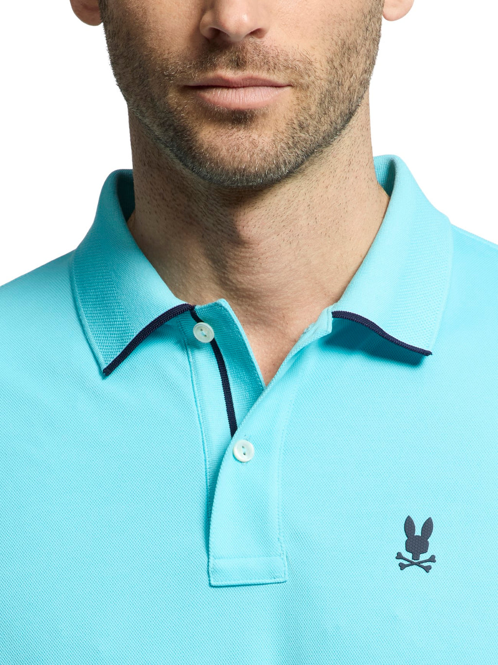 Mens Bachelor Button Elliston Sport Pique Polo Shirt