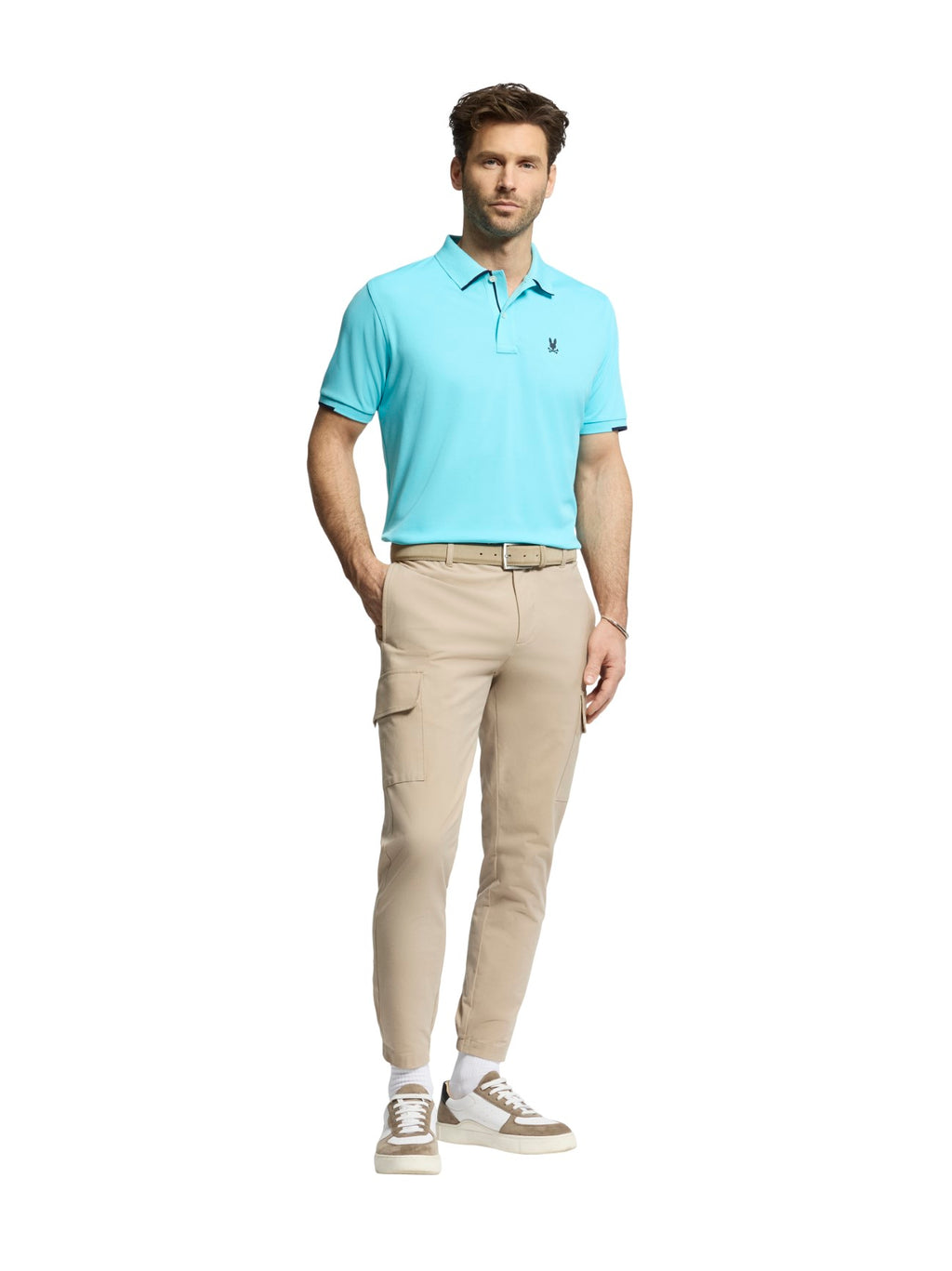 Mens Bachelor Button Elliston Sport Pique Polo Shirt