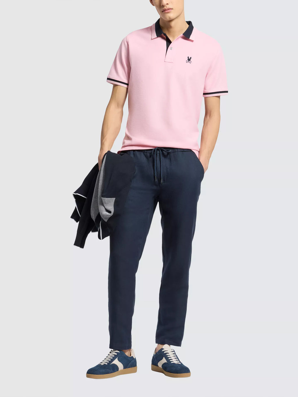 Mens Romance Rose Newman Pique Polo Shirt