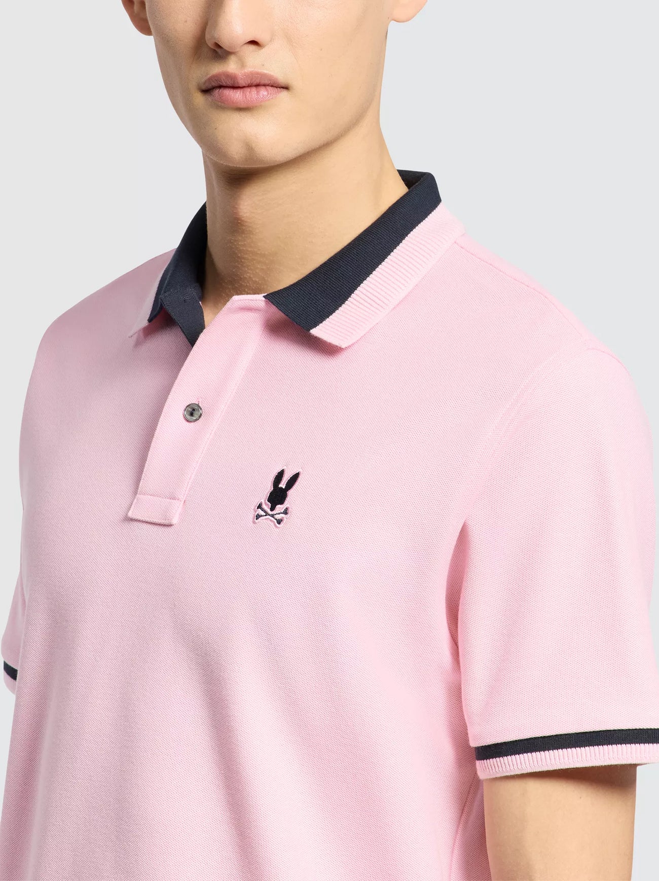 Mens Romance Rose Newman Pique Polo Shirt