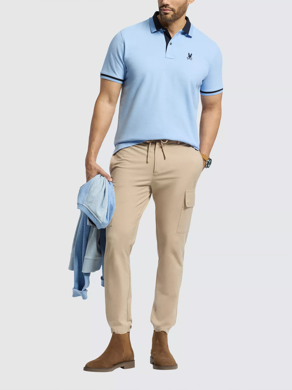 Mens Serenity Newman Pique Polo Shirt