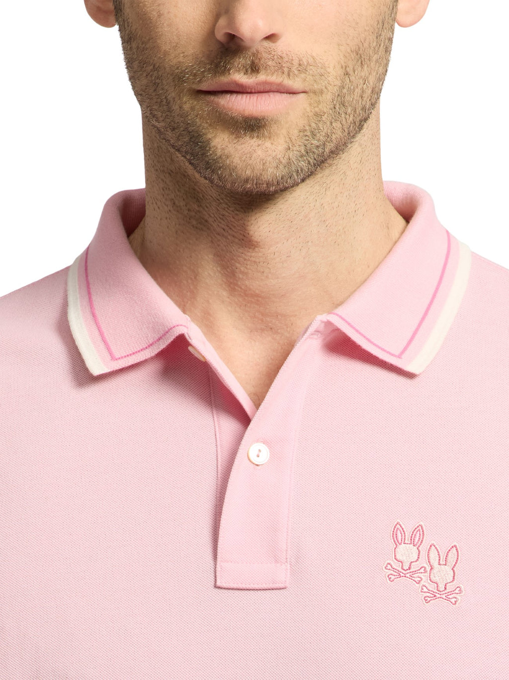 Mens Romance Rose Elliot Pique Polo Shirt