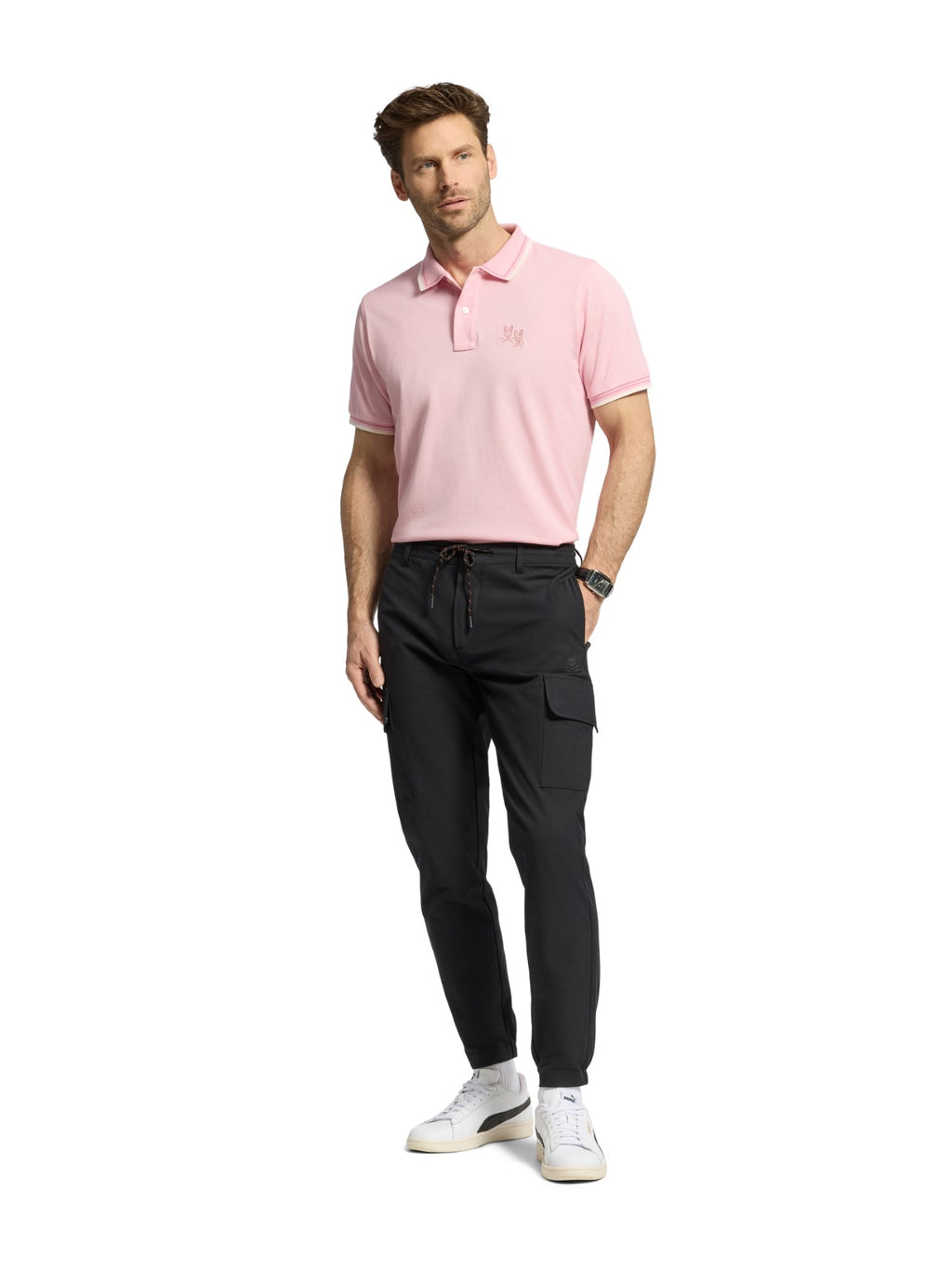Mens Romance Rose Elliot Pique Polo Shirt