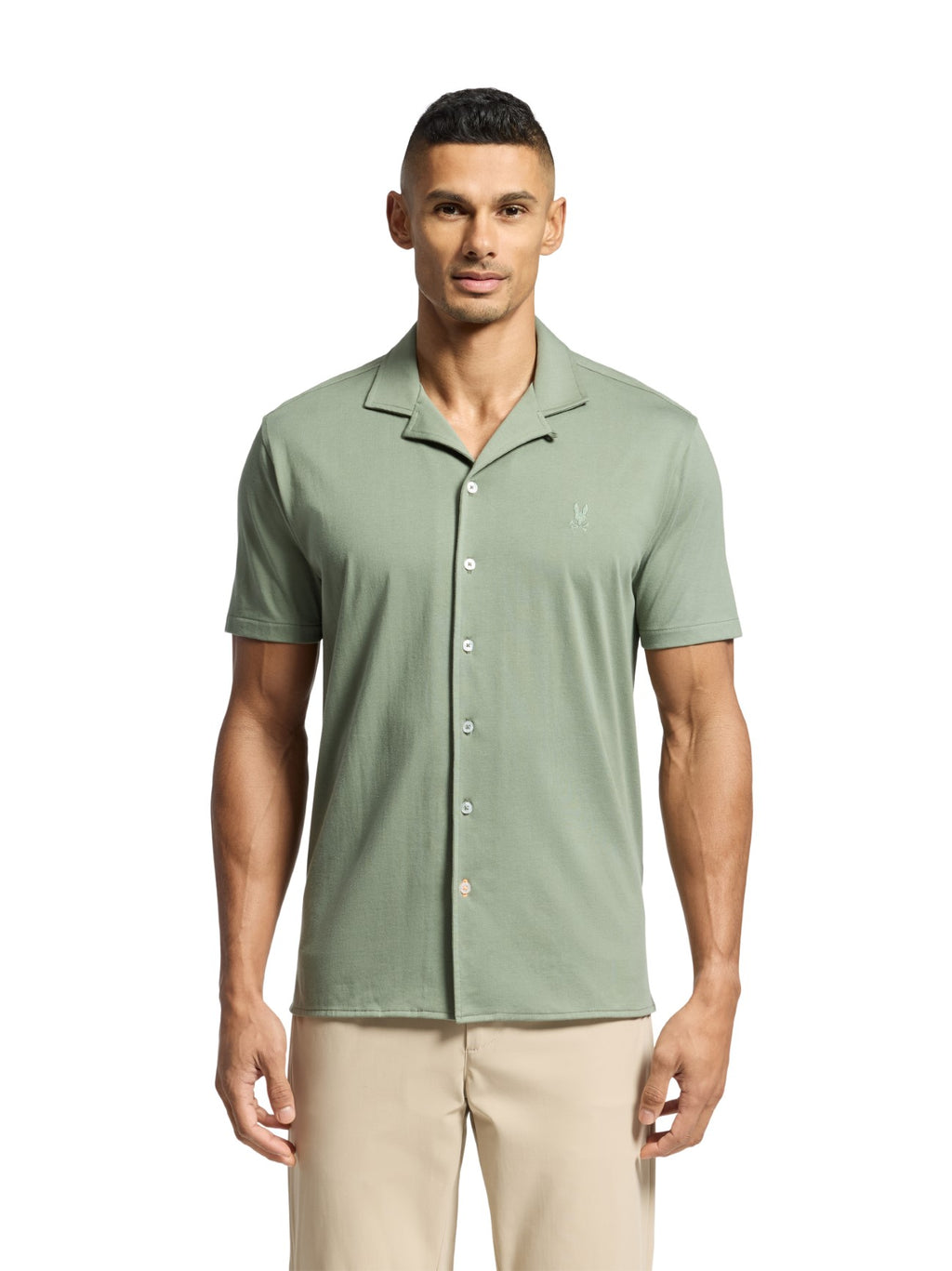 Mens Sea Spray Bryan Camp Collar Short Sleeve Shirt