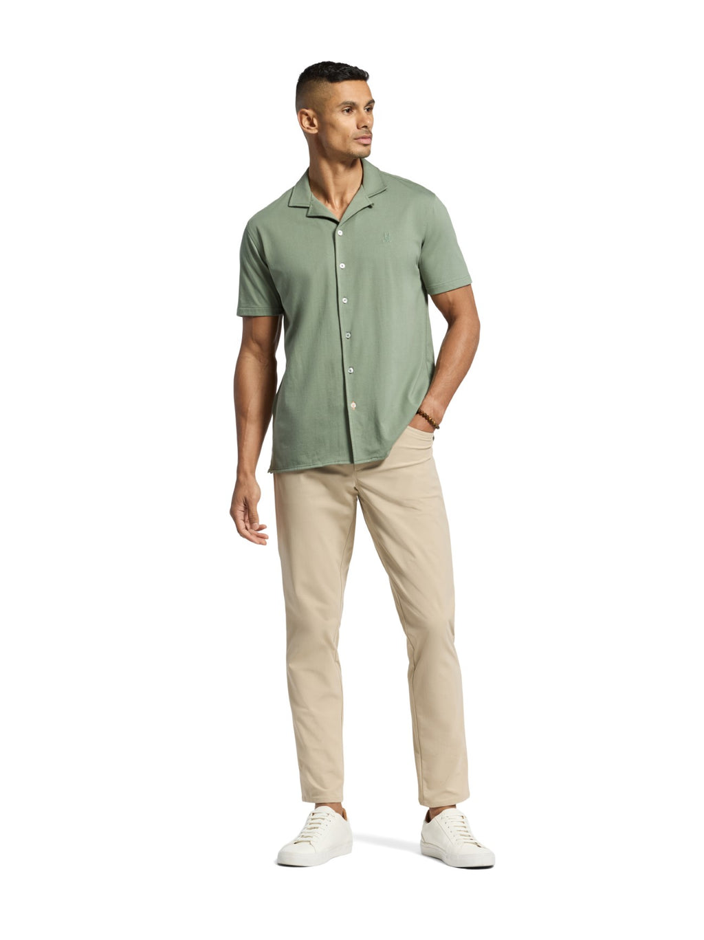 Mens Sea Spray Bryan Camp Collar Short Sleeve Shirt