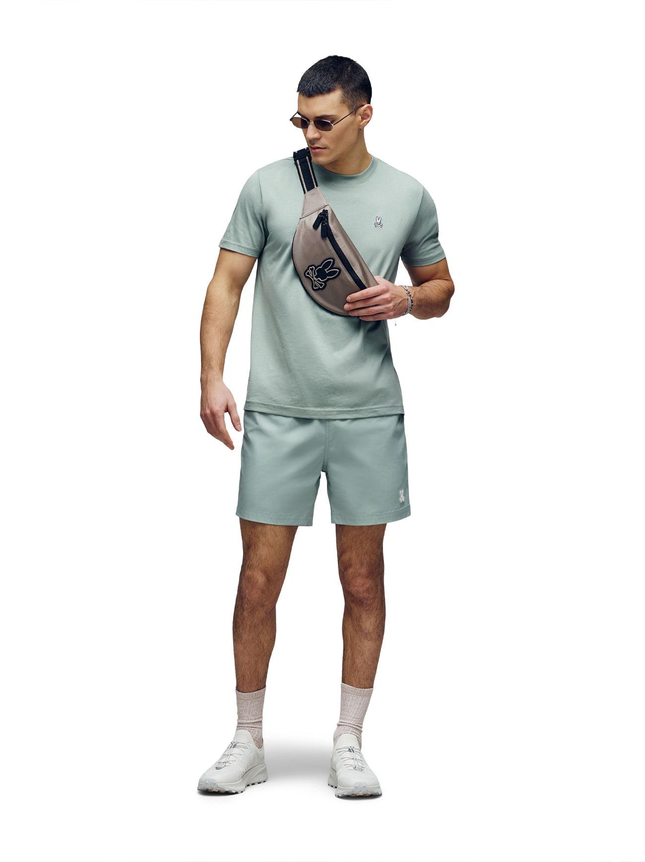 Mens Iceberg Green Classic Crew Neck T-Shirt