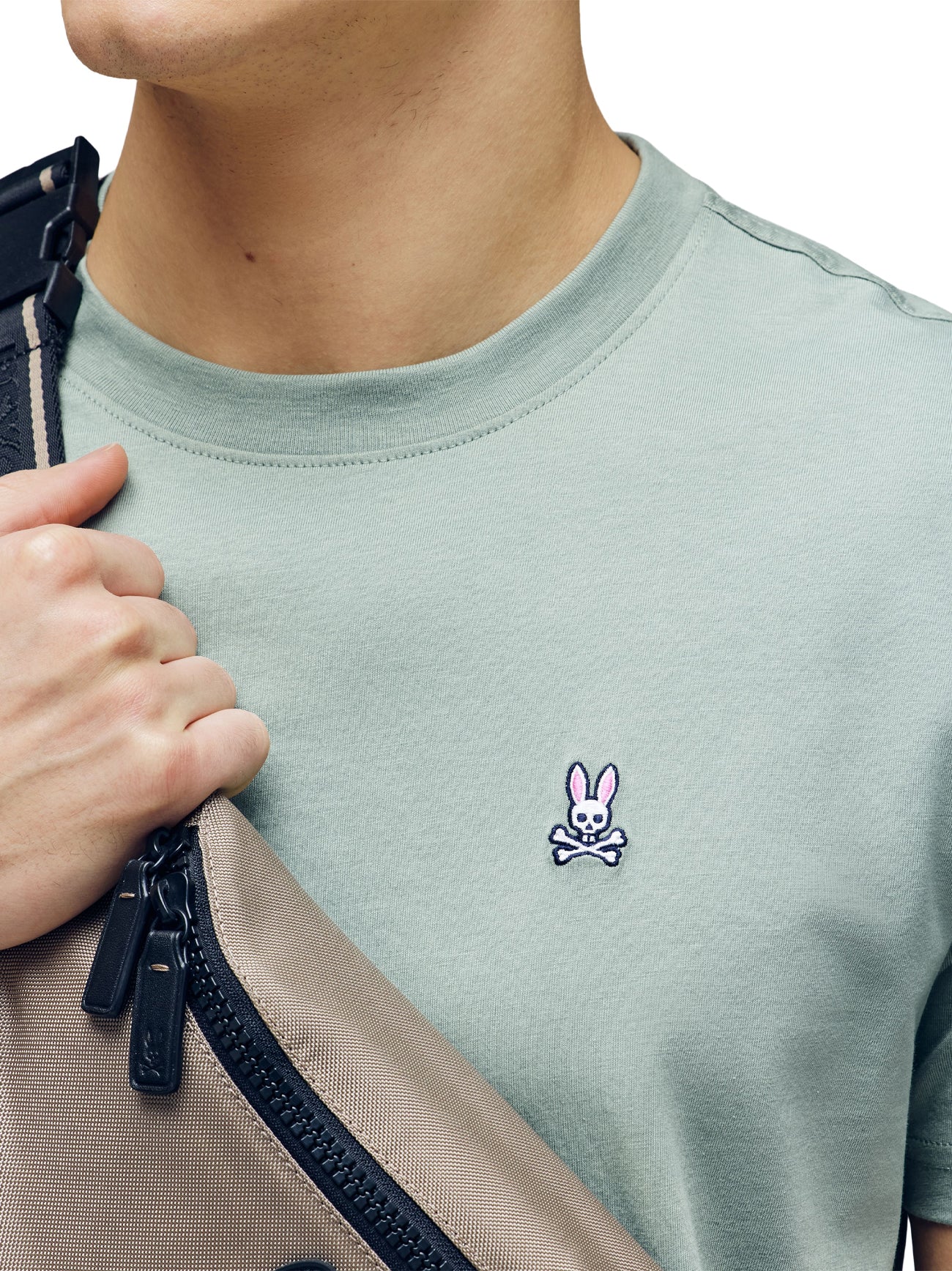 Mens Iceberg Green Classic Crew Neck T-Shirt