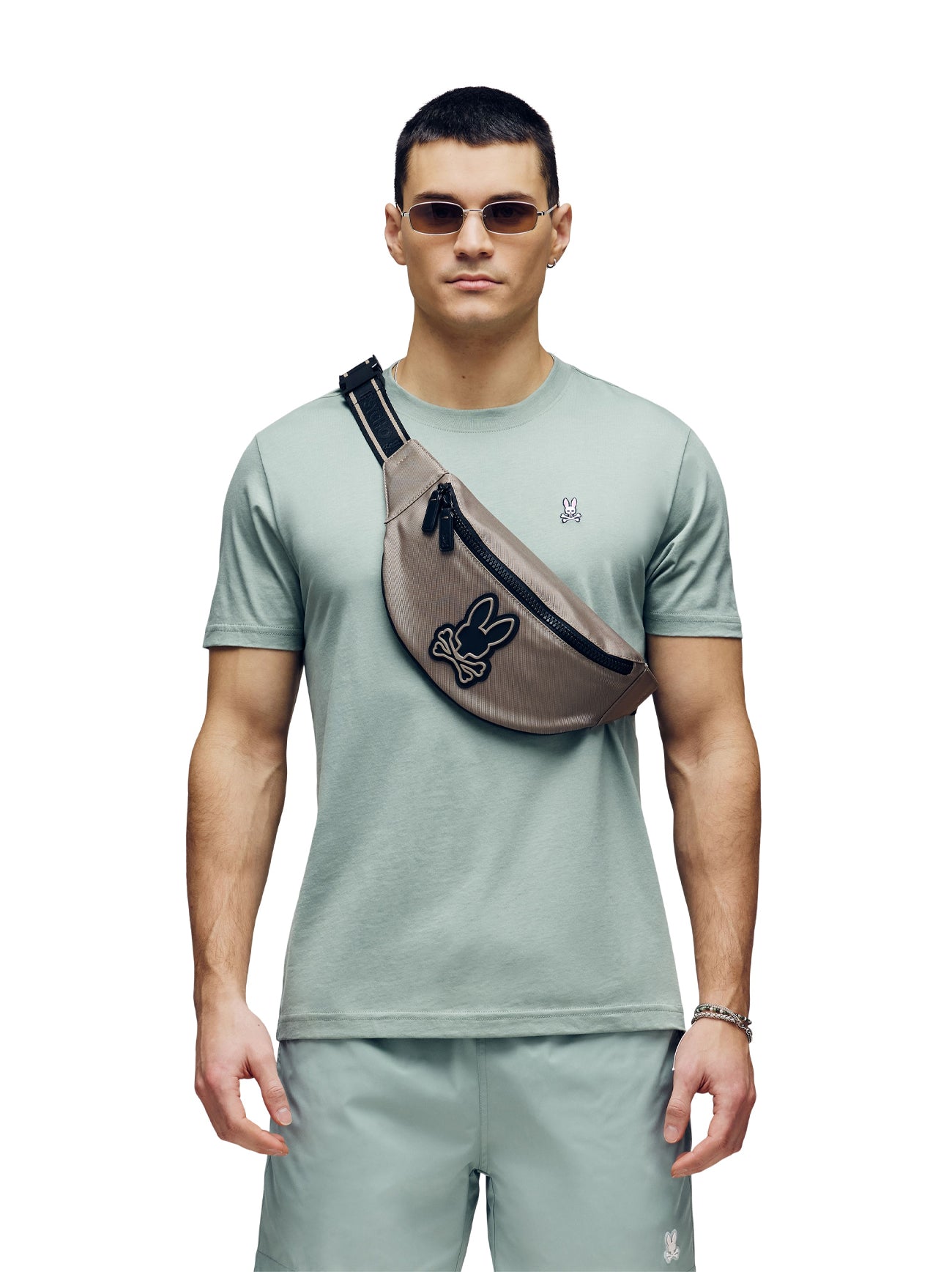 Mens Iceberg Green Classic Crew Neck T-Shirt