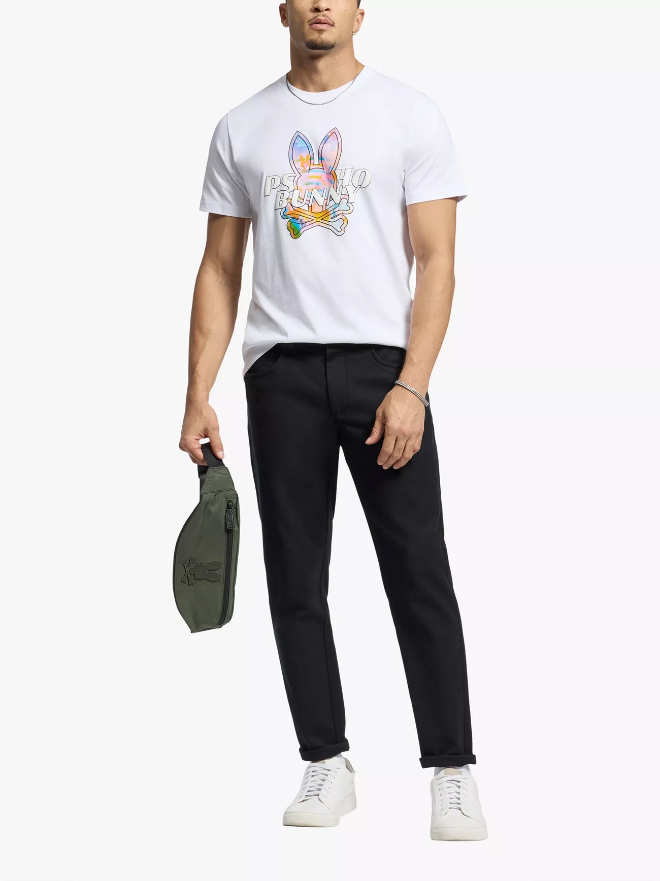 Mens White Milos Graphic T-Shirt