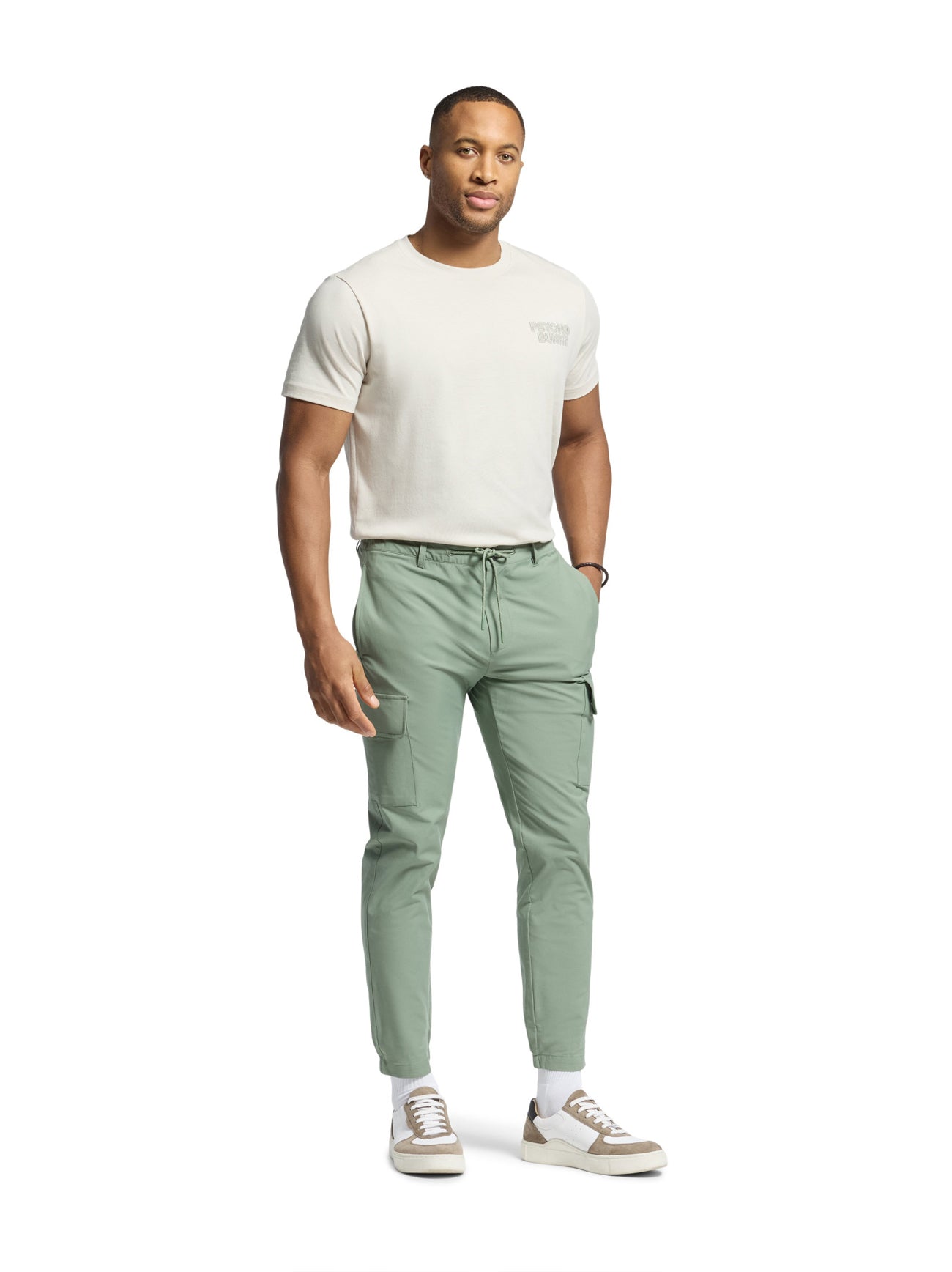 Mens Natural Linen Sydney Back Graphic T-Shirt