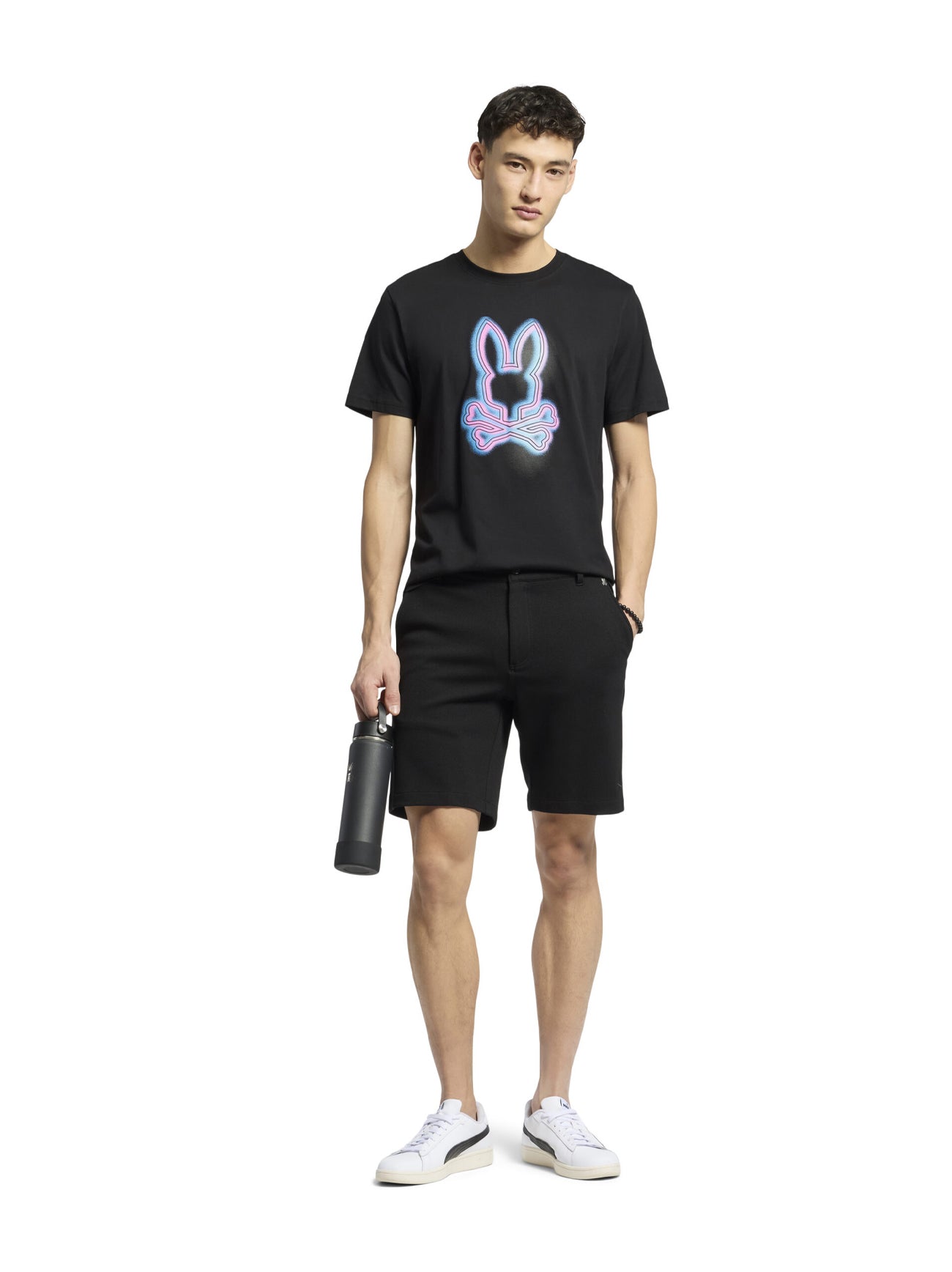 Mens Black Logo Graphic T-Shirt