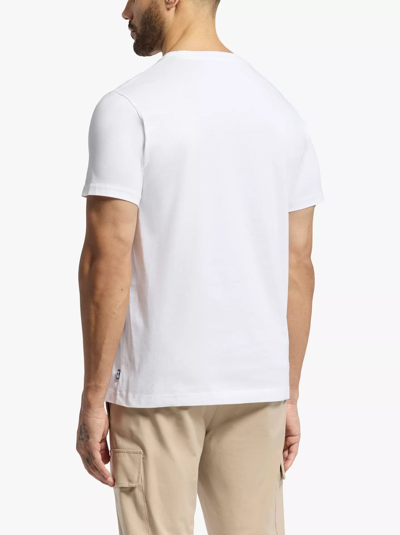 Mens White Logo Graphic T-Shirt
