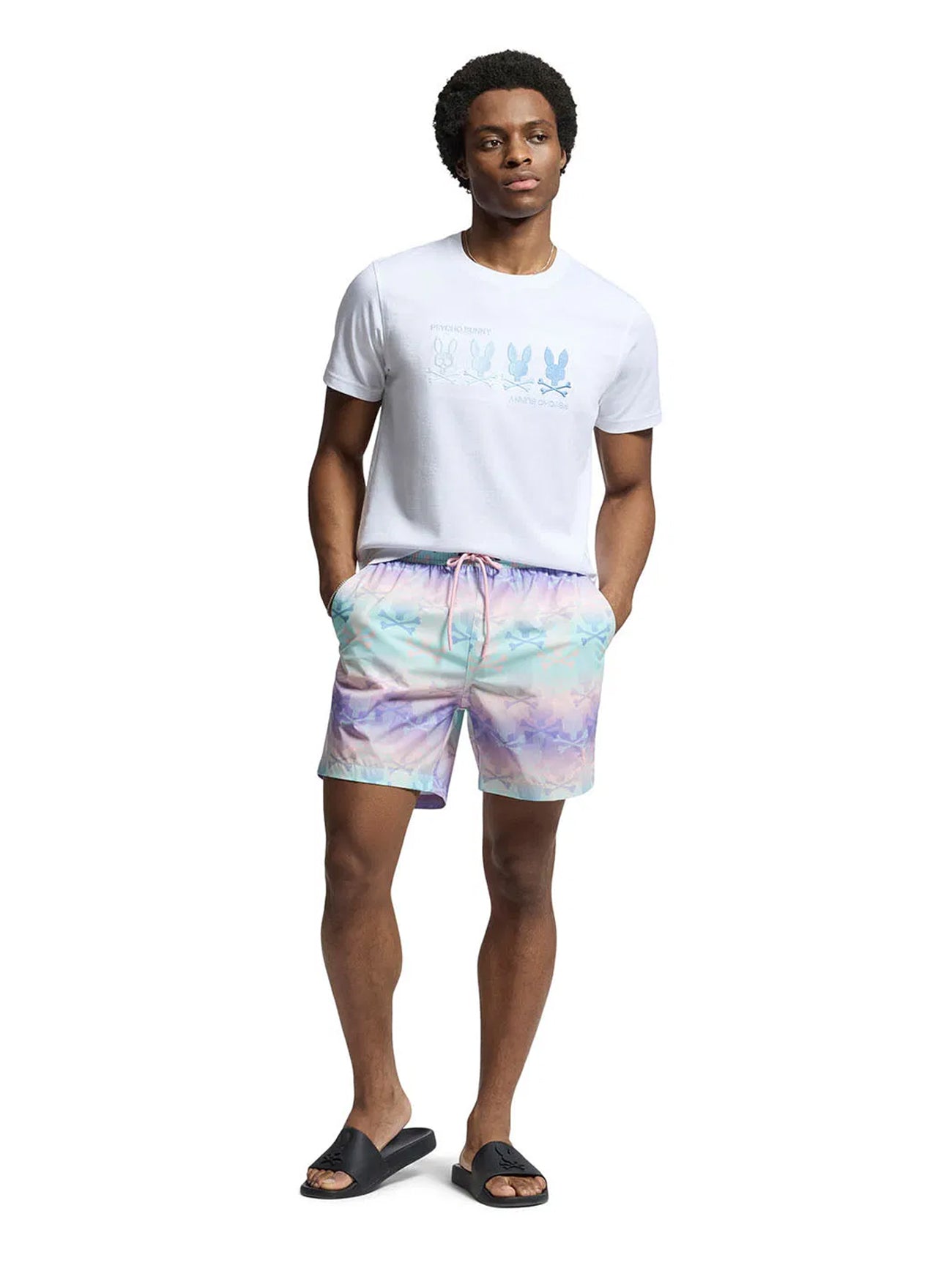 Mens Lavender Grey Forster Bunny Swim Short