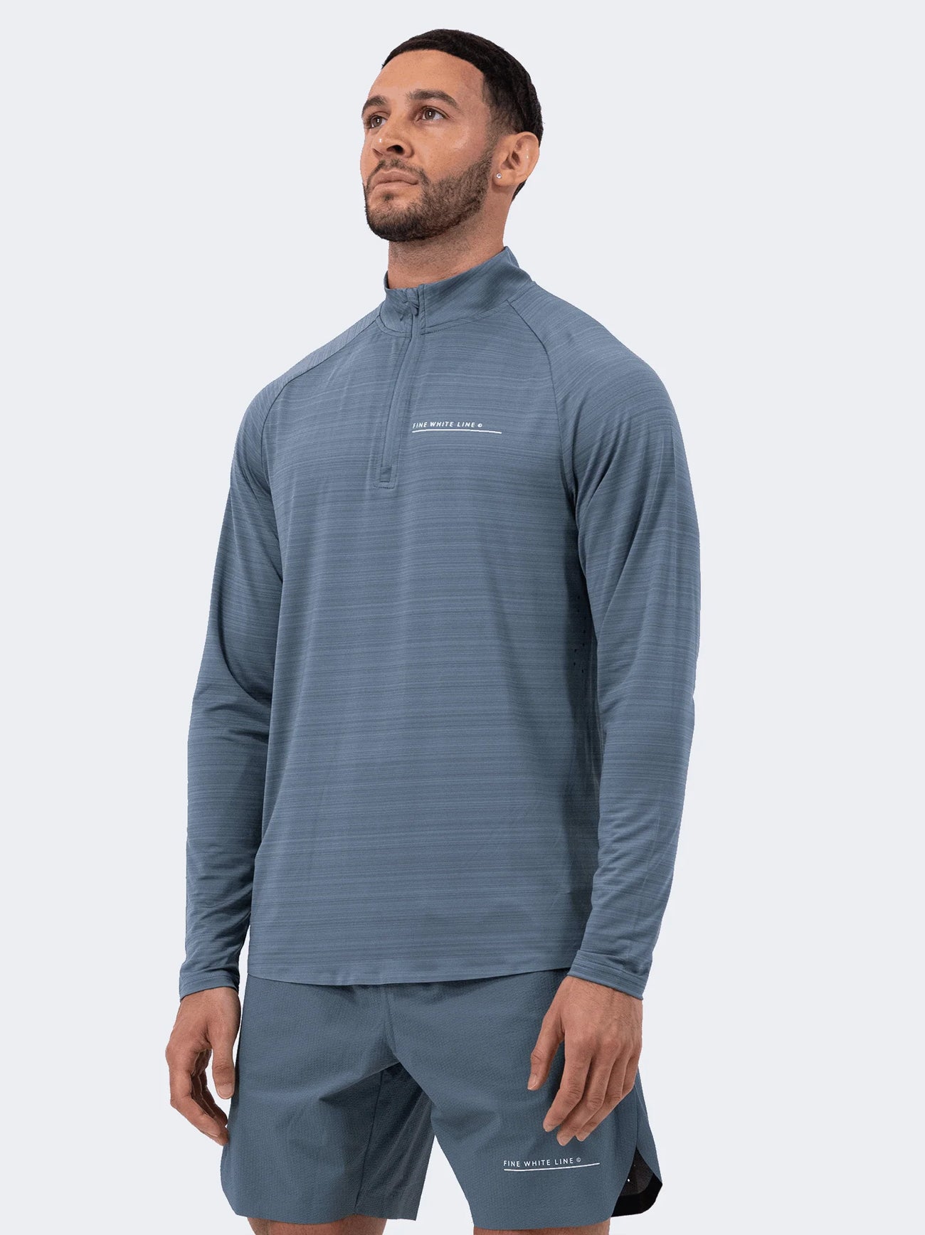 Blue Comet Quarter Zip Top
