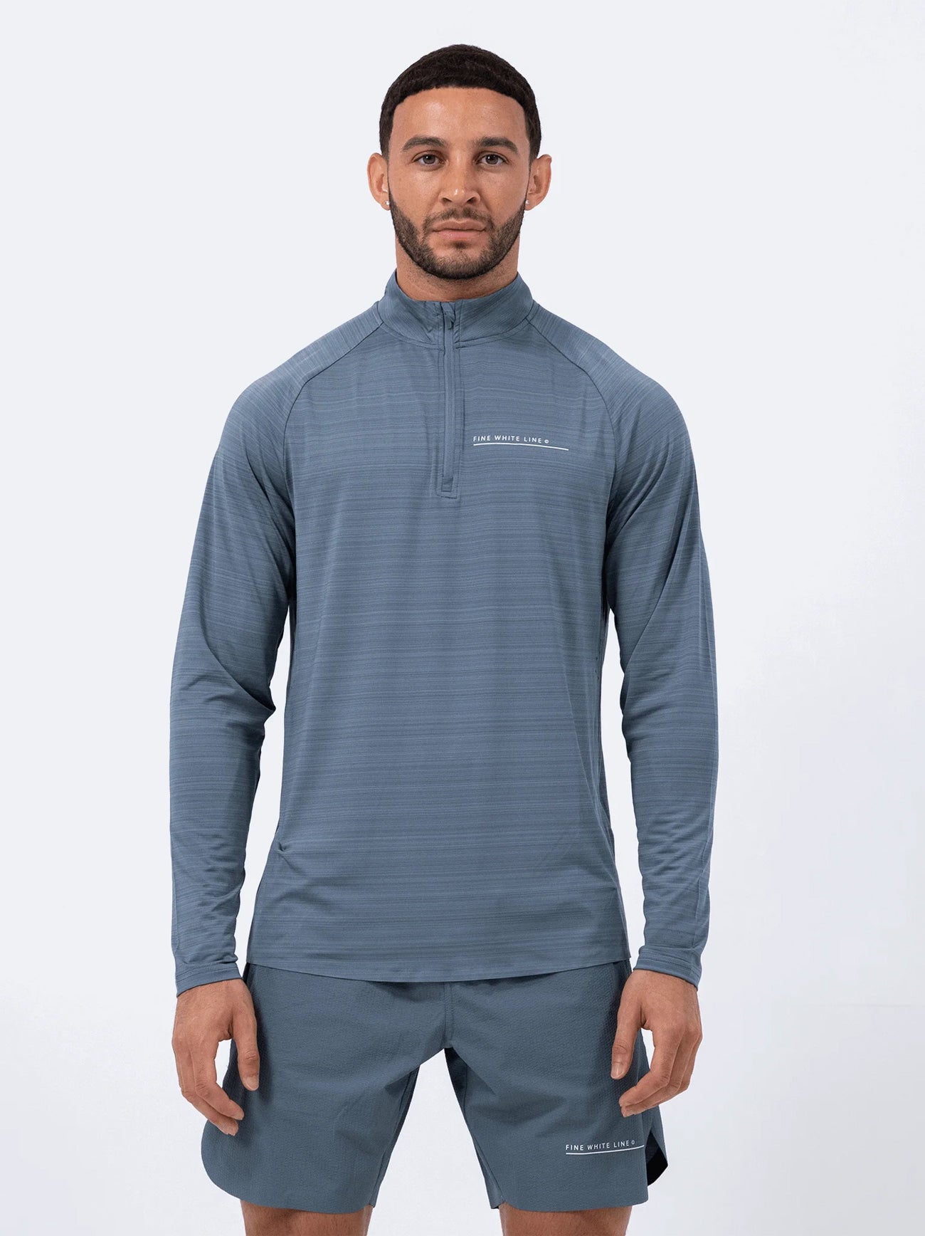 Blue Comet Quarter Zip Top