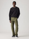 Mens Olive Night Cargo Taper Jean