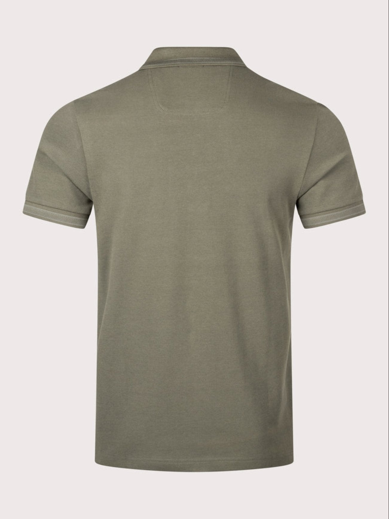 Mens Dark Beige Paddy Short Sleeve Polo Shirt