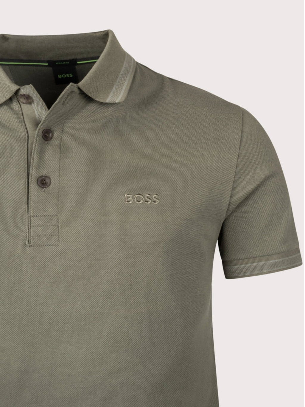 Mens Dark Beige Paddy Short Sleeve Polo Shirt