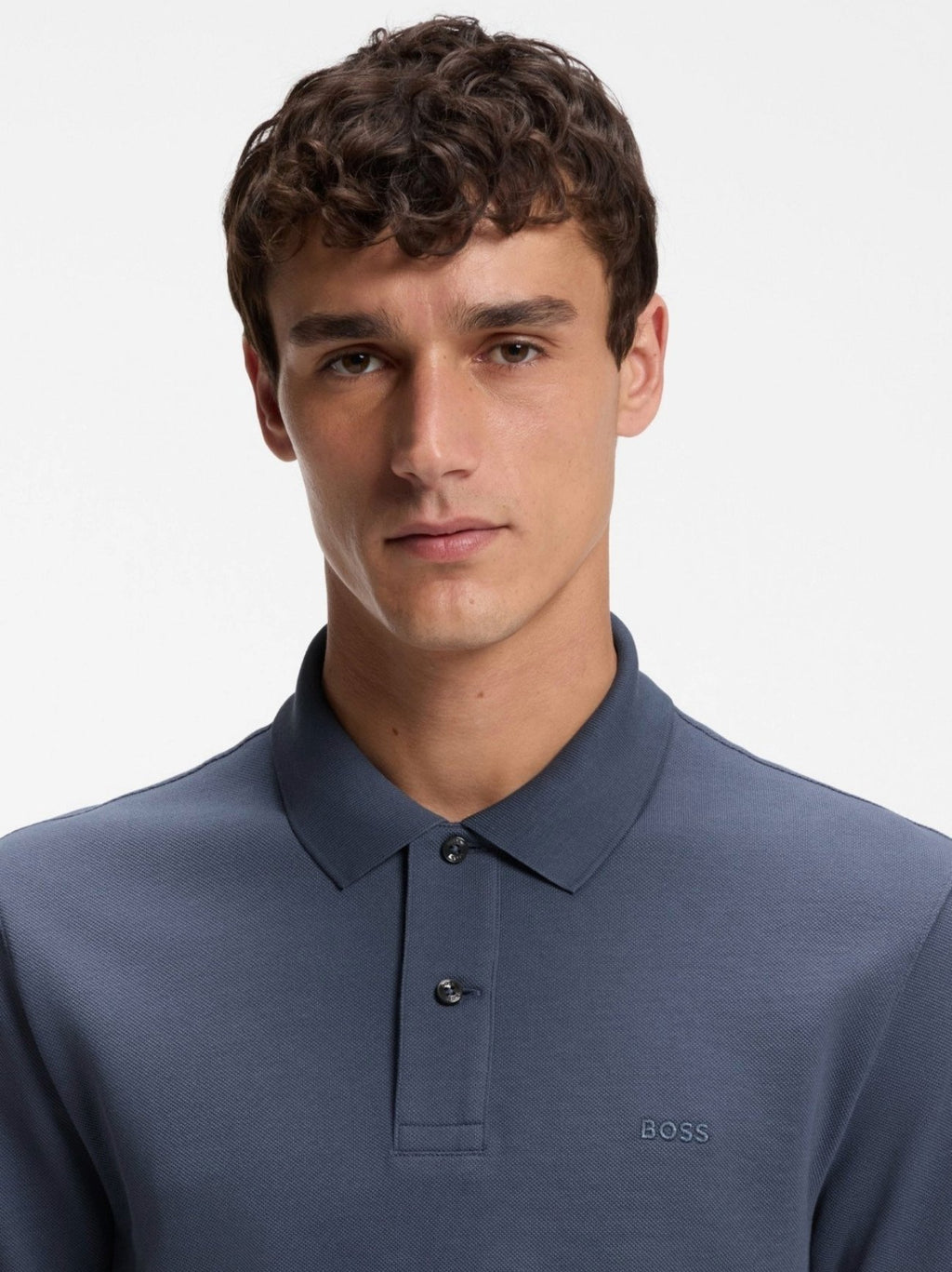 Mens Dark Blue Pallas Short Sleeve Polo Shirt