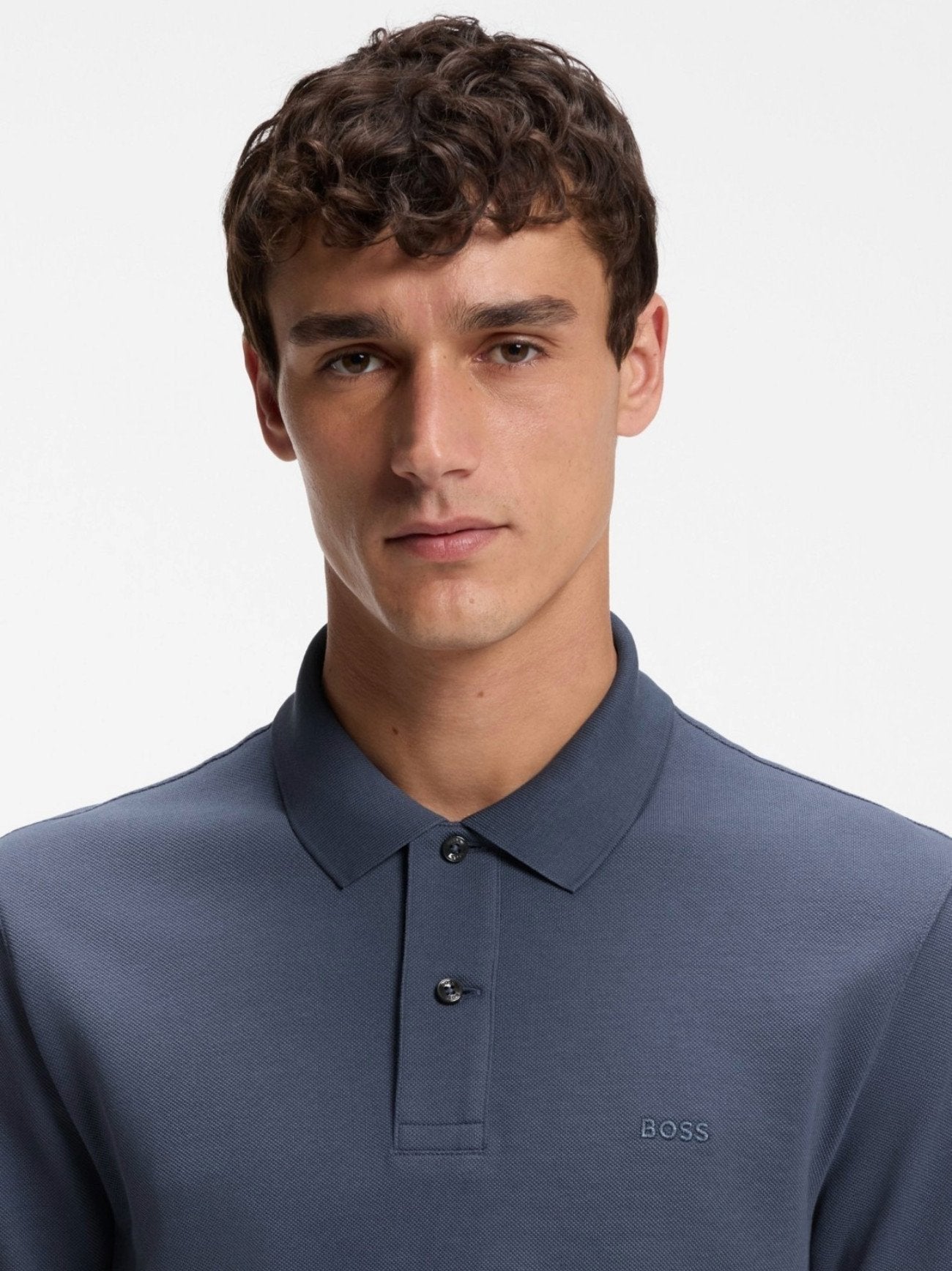 Mens Dark Blue Pallas Short Sleeve Polo Shirt