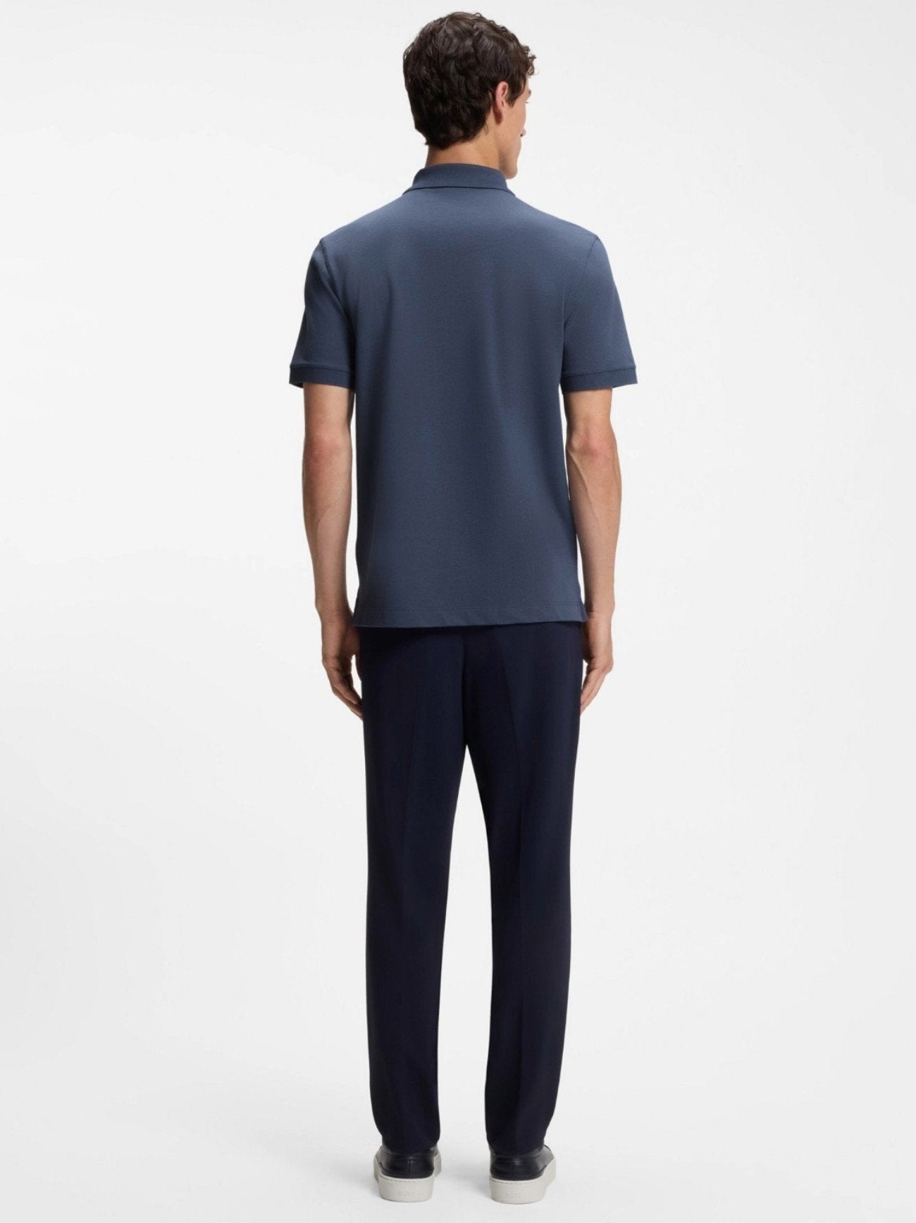 Mens Dark Blue Pallas Short Sleeve Polo Shirt