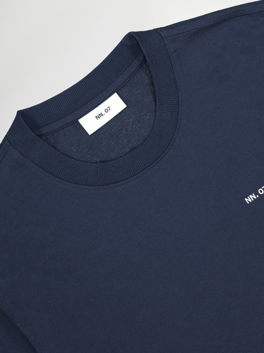 Mens Navy Blue Adam Casual Logo Pima T-Shirt