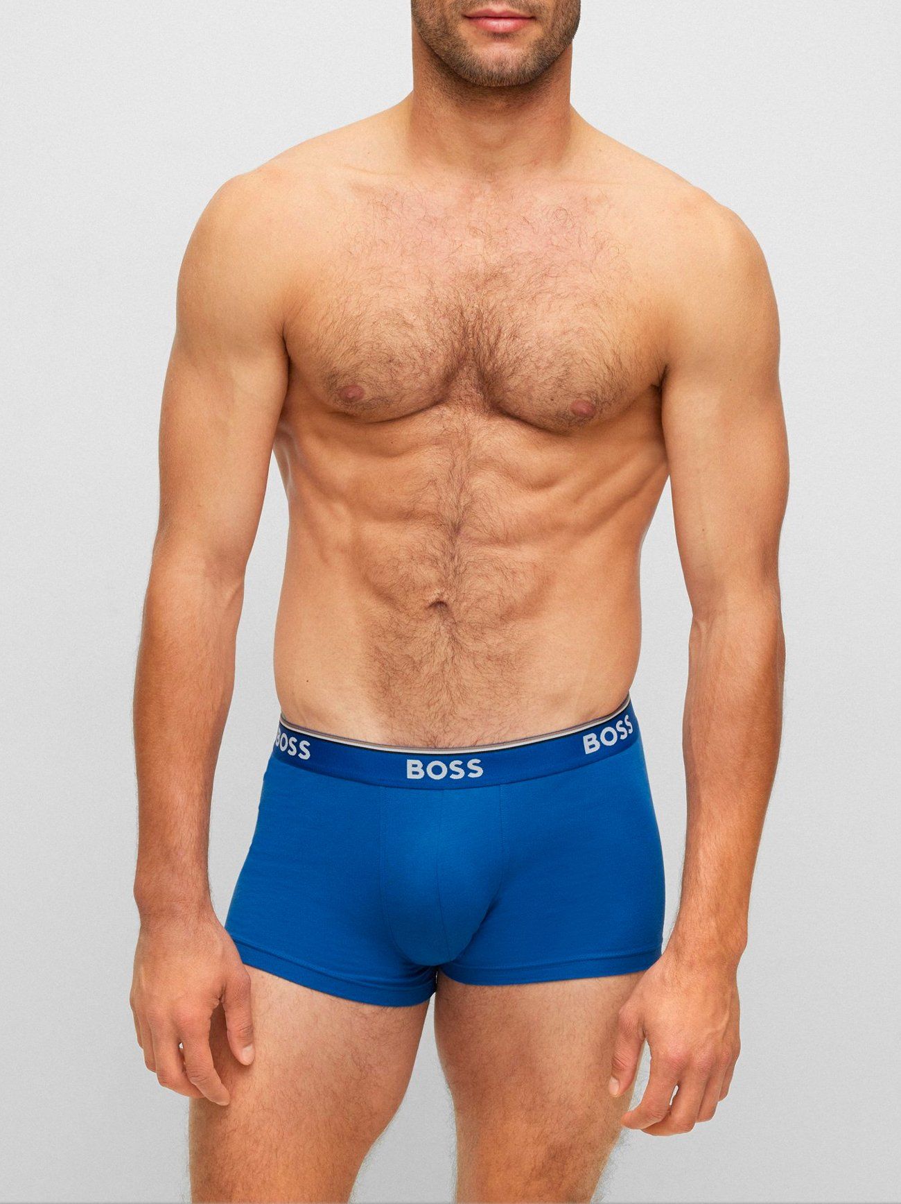 Mens Open Blue 3-Pack Power Trunk