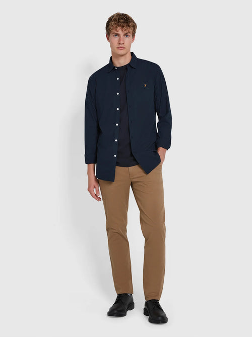 Mens Beige Elm Twill Chino