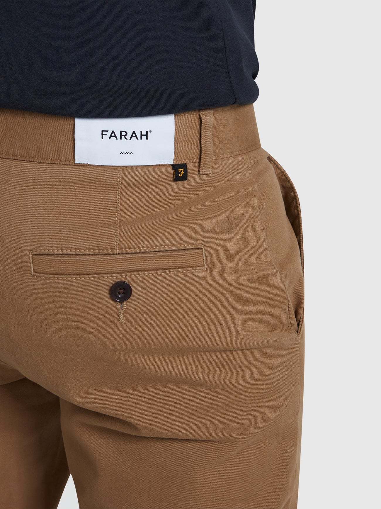Mens Beige Elm Twill Chino