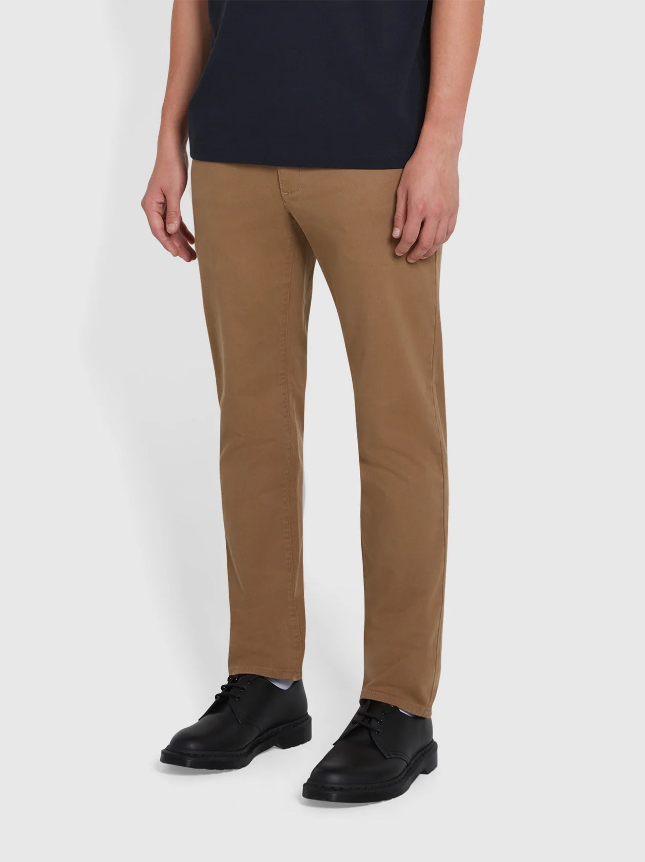 Mens Beige Elm Twill Chino