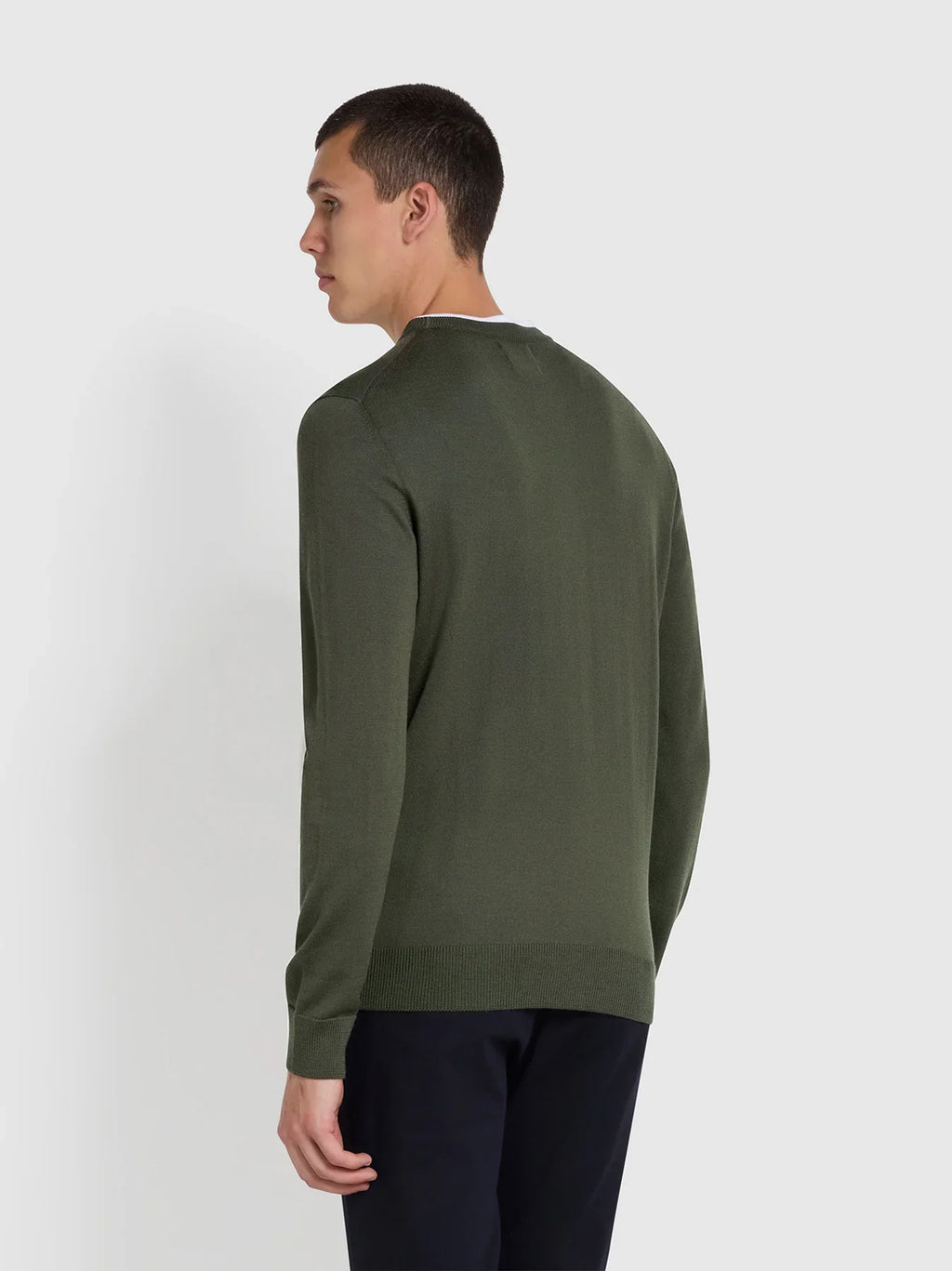 Mens Rosemary Mullen Merino Wool Crew Neck Jumper